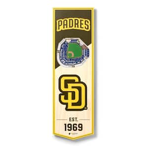 MLB San Diego Padres 6 in. x 19 in. 3D Stadium Banner-Petco Park
