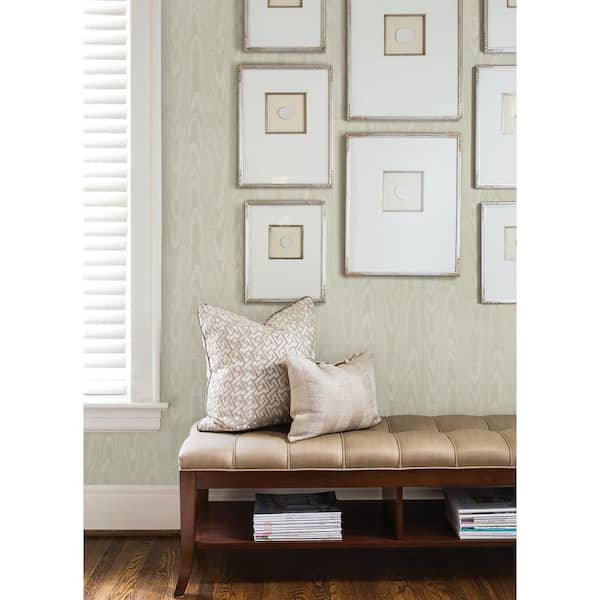 Angelina Silver Moire Wallpaper Sample
