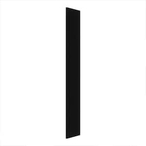 Avondale 12 in. W x 60 in. H Wall Cabinet Bottom Cover Panel in Raven Black