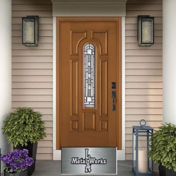 2.5 x 2.25 x 85 in. Complete Aluminum Metal Brickmold, Door Jamb Trim