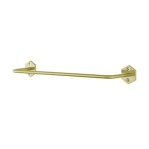 Brusque 12 in. Wall Mounted Towel Bar in Brushed Gold