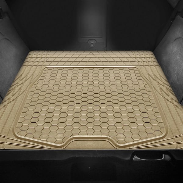 ClimaProof Tan Trimmable Semi Custom Non-Slip 32 in. x 4 in. Vinyl Car Cargo Mat Liner