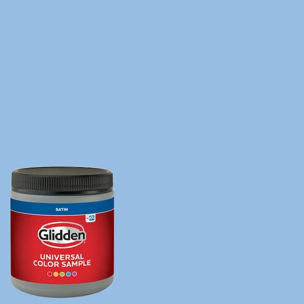 Glidden 8 oz. PPG1242-3 Viva La Bleu Satin Interior Paint Sample