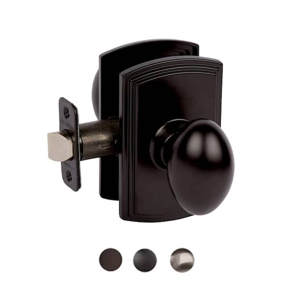 Italian Collection Canova Black Hall/Closet Door Knob