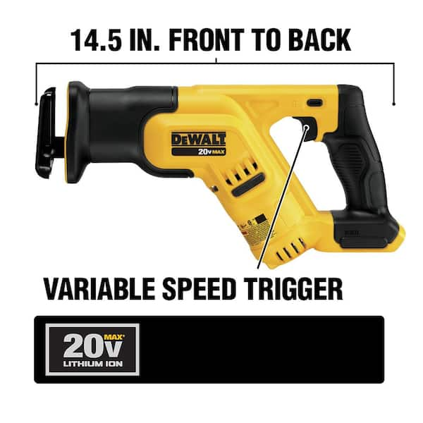 Dewalt 20v max compact deals reciprocating saw dcs387