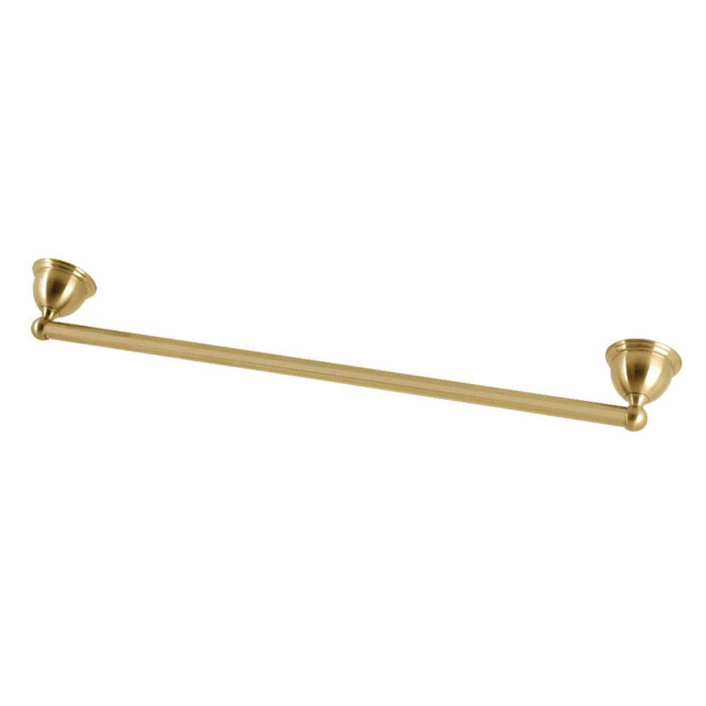 Brushed Brass 24-Inch Wall Mounted Towel Bar