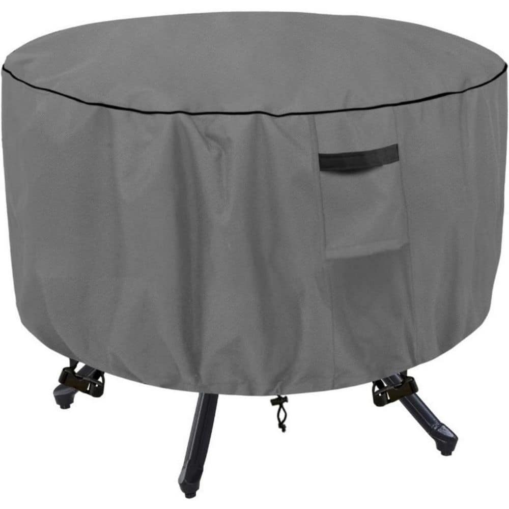 "Round Patio Table Cover, Waterproof Round Outdoor Furniture Covers, UV Resistant, 50"" Dia x 23"" H, Grey" price history on PriceWatchPro