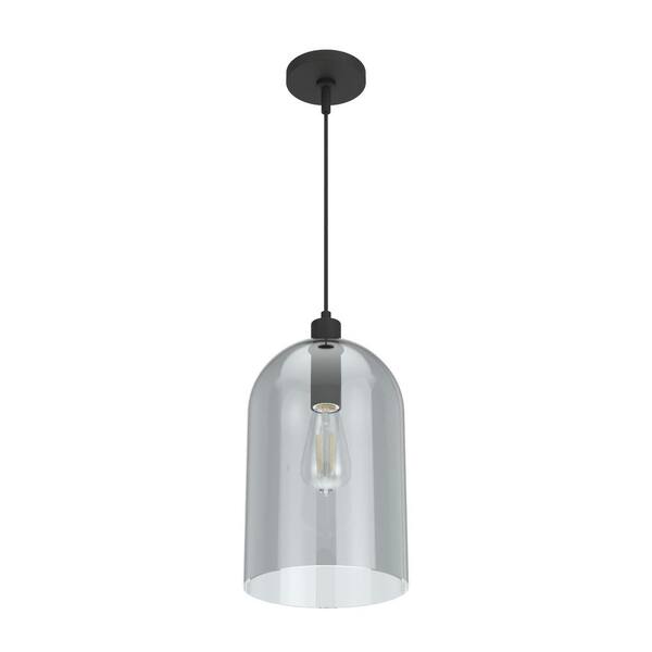 Hunter - Lochemeade 1 Light Natural Iron Pendant with Smoked Glass Shade Kitchen Light
