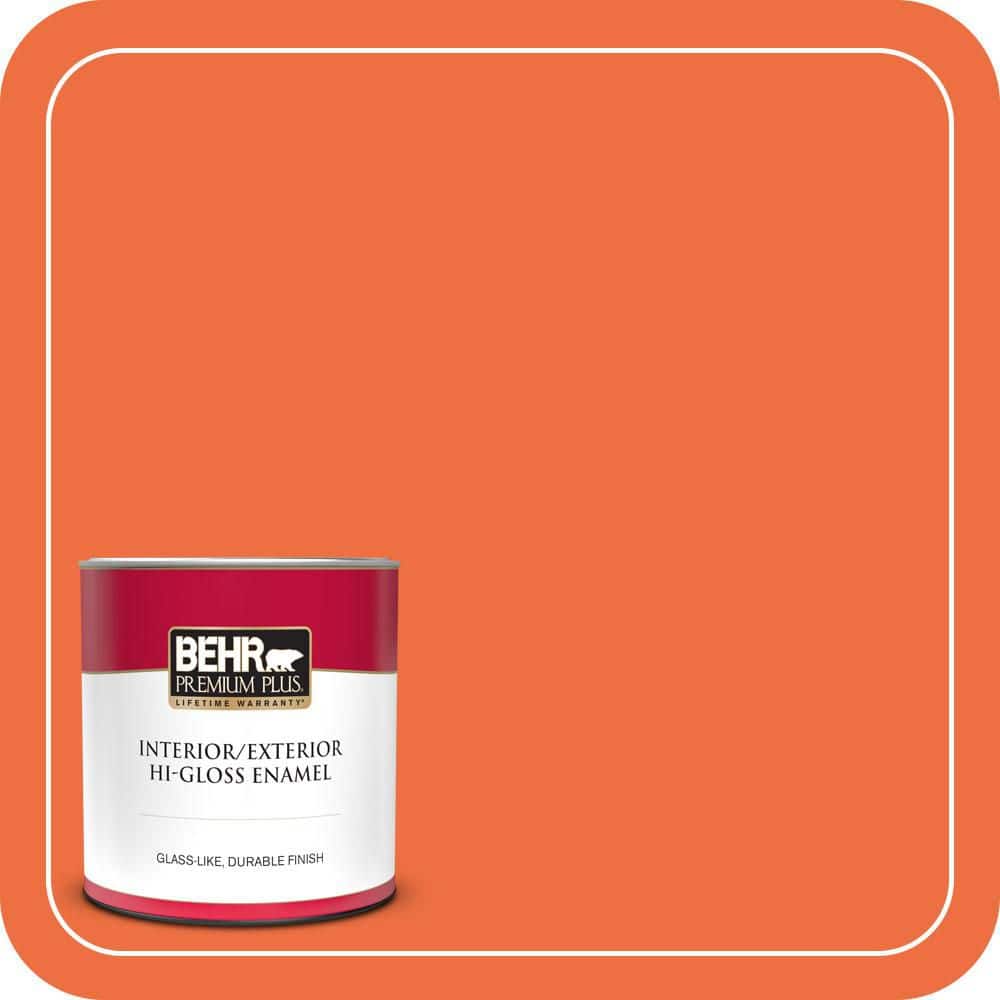 1 qt. #210B-6 Aurora Orange Hi-Gloss Enamel Interior/Exterior Paint & Primer price history on PriceWatchPro