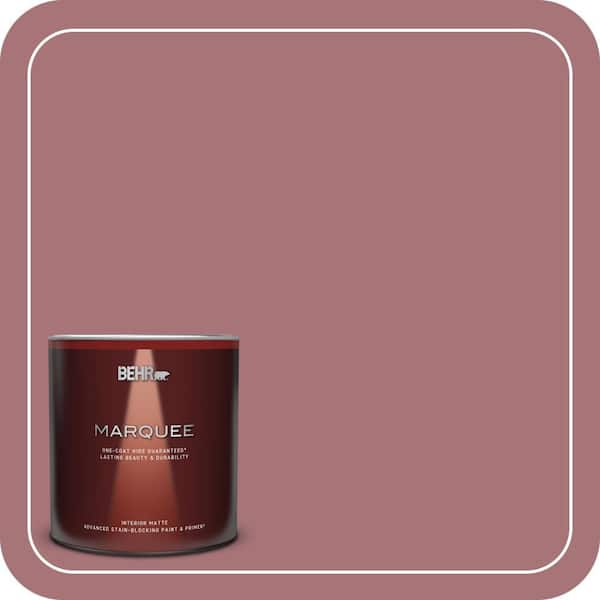 BEHR MARQUEE 1 qt. #S130-5 Heirloom Rose Matte Interior Paint & Primer