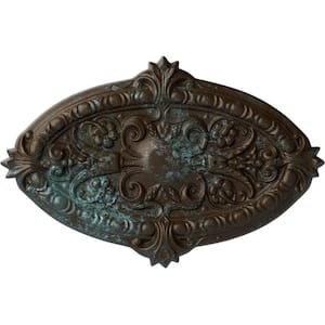 1-3/4 in. x 26-3/8 in. x 17-1/4 in. Polyurethane Marcella Ceiling, Bronze Blue Patina