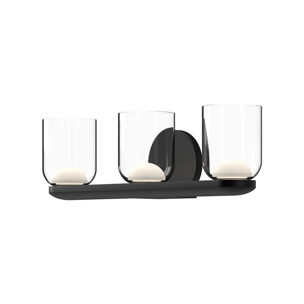Cedar 20-in 1 Light 25-Watt Black/Clear Integrated LED Vanity Light price history on PriceWatchPro