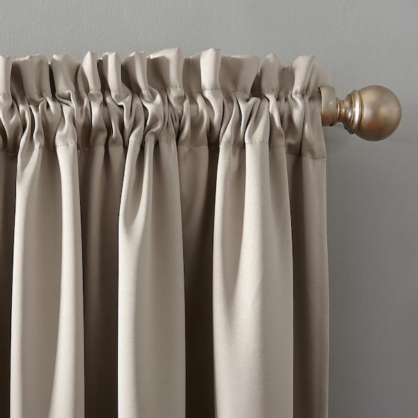 Sun Zero Oslo Theater Grade White Polyester Solid 52 in. W x 84 in. L  Thermal Grommet Blackout Curtain 61134 - The Home Depot