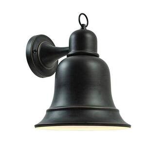 1-Light Oil Rubbed Bronze Outdoor Wall Lantern Sconce Dark Sky Compliant
