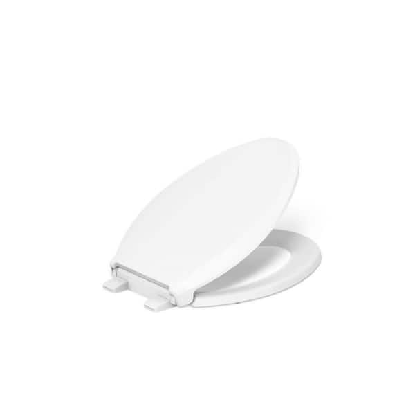 Cachet Elongated Nightlight Quiet Close Toilet Seat in White