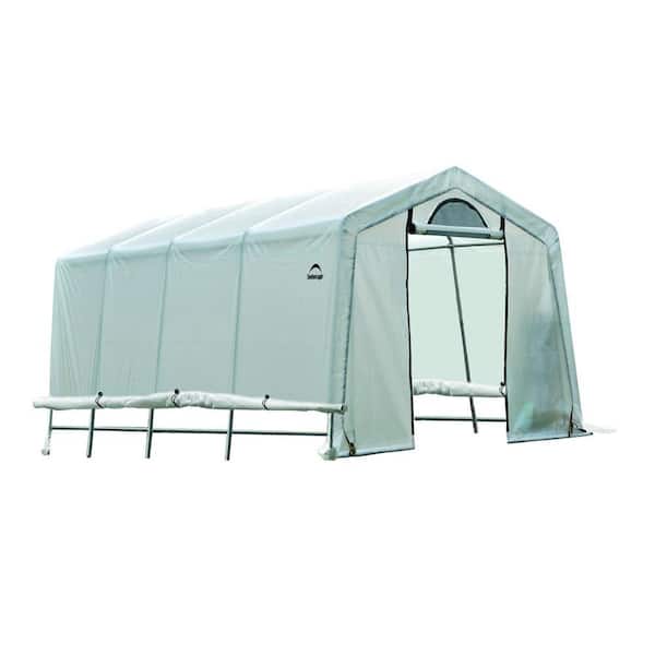 ShelterLogic 20 ft. D x 10 ft. W x 8 ft. H GrowIt Peak-Style Greenhouse-In-A-Box with Patent-Pending Stabilizers