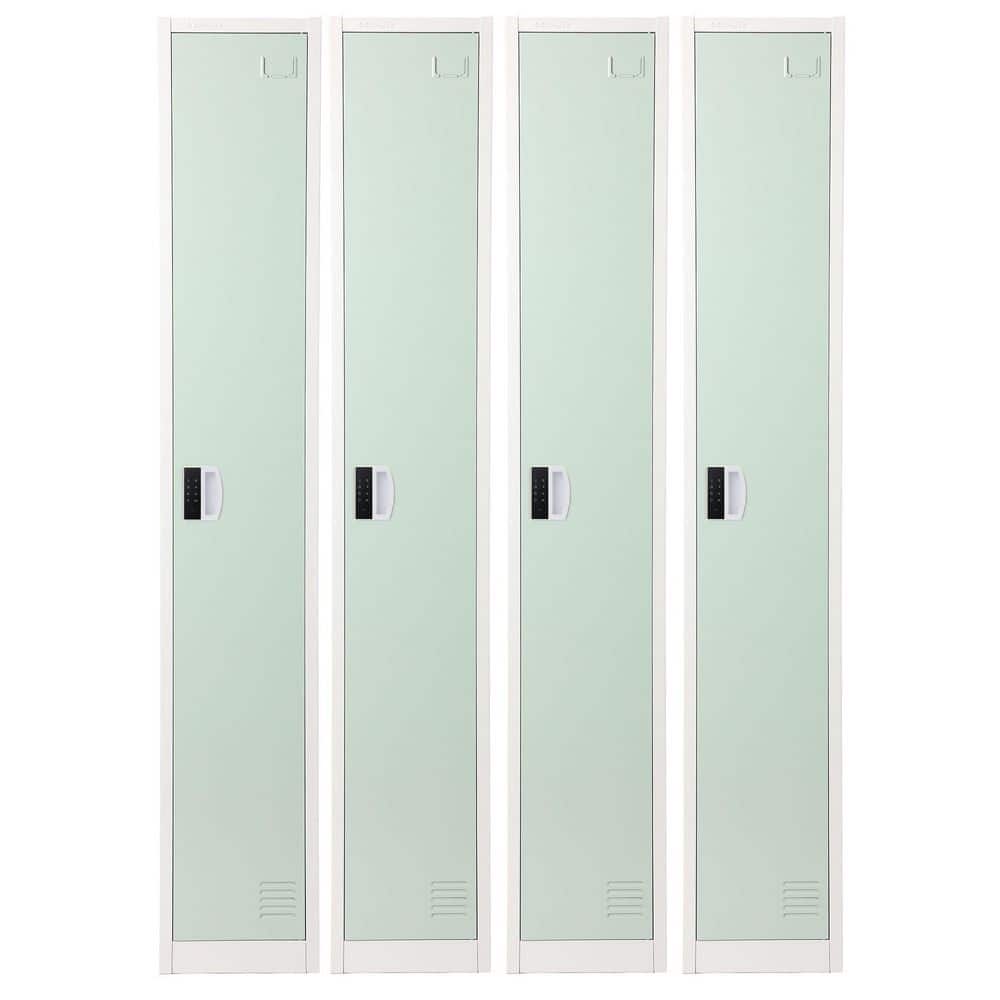 Single Tier Steel Commercial Storage Locker with Digital Combination Lock, Misty Green, 4-Pack price history on PriceWatchPro