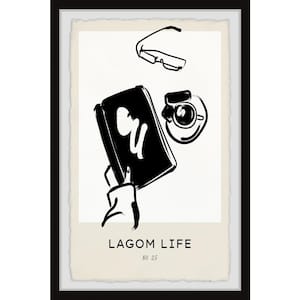 "Lagom Life No 25" by Marmont Hill Framed Home Art Print 45 in. x 30 in.