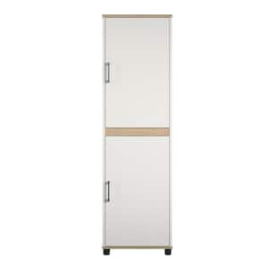 Langham White 2-Door Kitchen Pantry Cabinet