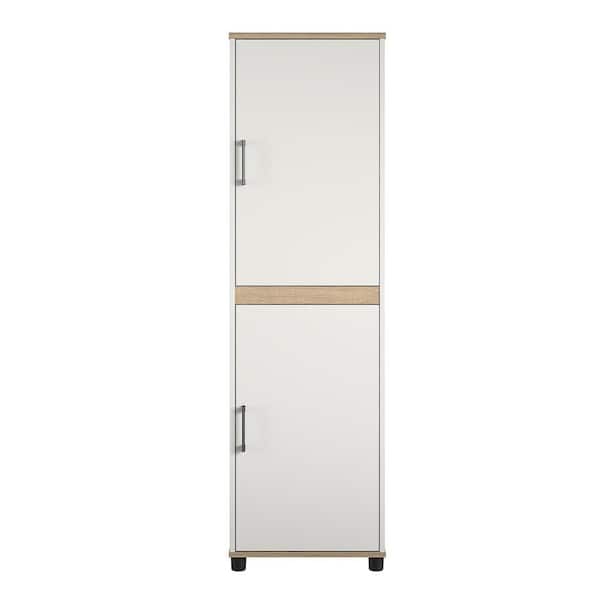 SystemBuild Langham White 2Door Kitchen Pantry HD42688 The