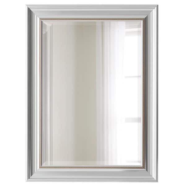 Home Decorators Collection Medium Rectangle Silver Beveled Glass Classic Mirror (31 in. H x 23 in. W)