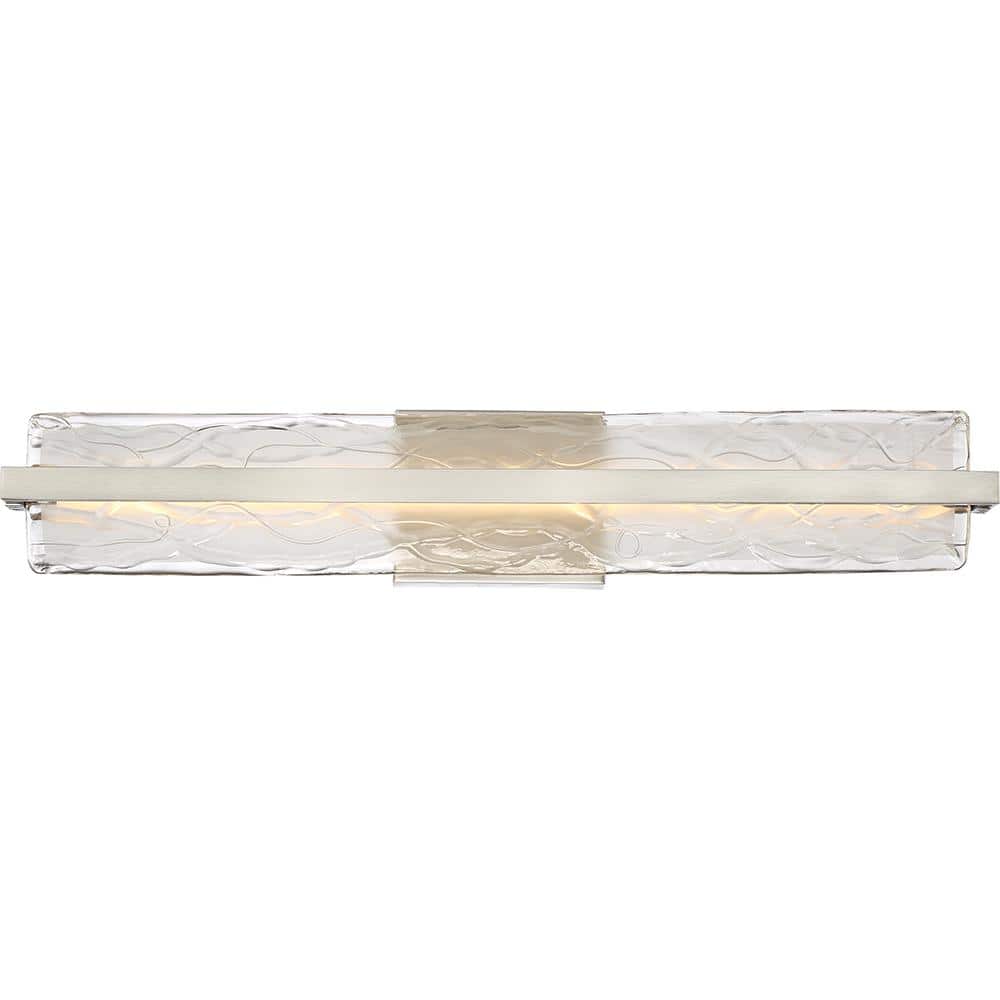 Glacial 30 in. Brushed Nickel Integrated LED Vanity Light price history on PriceWatchPro