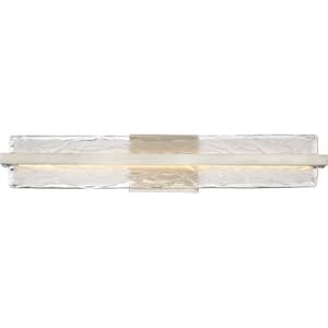Glacial 30 in. Brushed Nickel Integrated LED Vanity Light