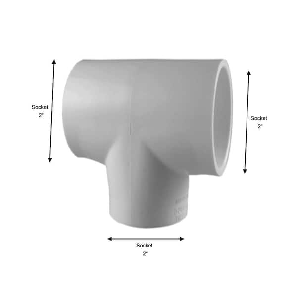 2 in. PVC Schedule 40 S x S x S Tee