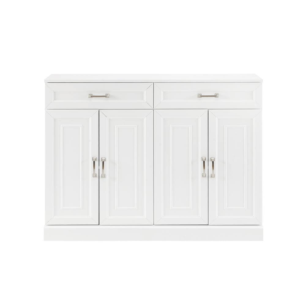Stanton 53" White MDF and Birch Veneer Sideboard