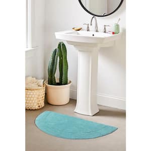 Waterford Collection 100% Cotton Tufted Bath Rug, 17 x 30 Slice Rug, Turquoise