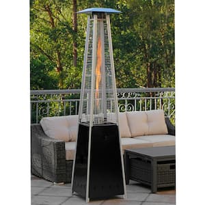 Pyramid Patio Heater 89.5 in. 40,000 BTU Outdoor Propane Heater, Spiral Flame Patio Heater