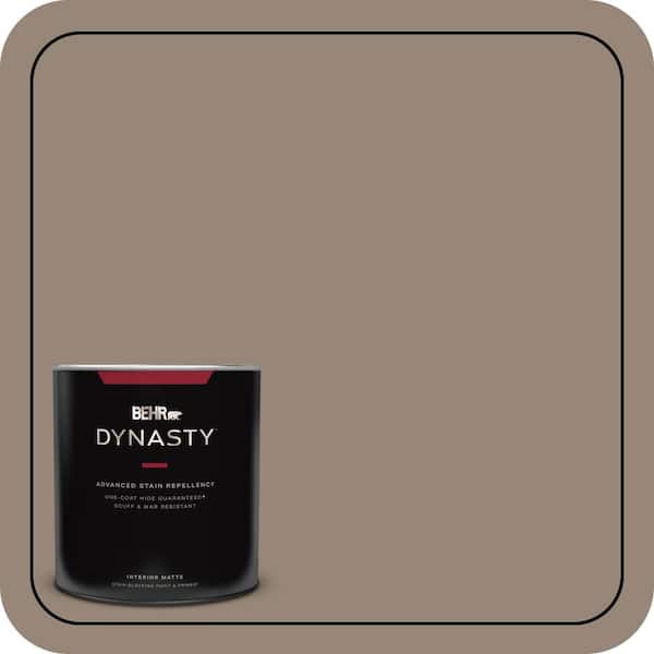 BEHR DYNASTY 1 qt. #PPU5-06A Light Truffle One-Coat Hide Matte Interior Stain-Blocking Paint and Primer