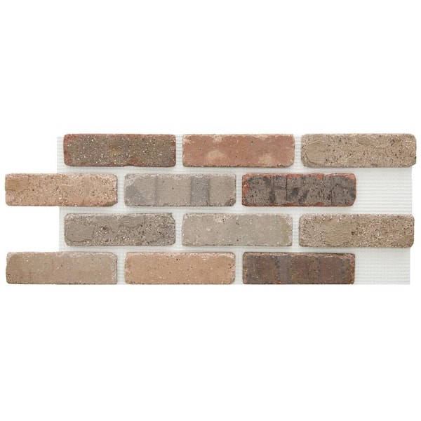 Old Mill Brick Brickwebb Promontory Thin Brick Sheets - Flats (Box of 5 Sheets) - 28 in. x 10.5 in. (8.7 sq. ft.)