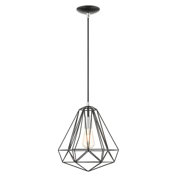 AVIANCE LIGHTING Ashby 1-Light Shiny Black Island Pendant