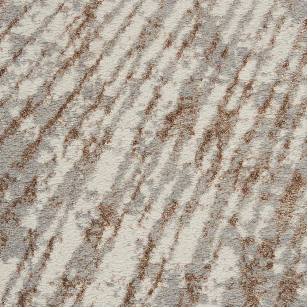 Gray and Gold Abstract 8' x 10' Synthetic Area Rug