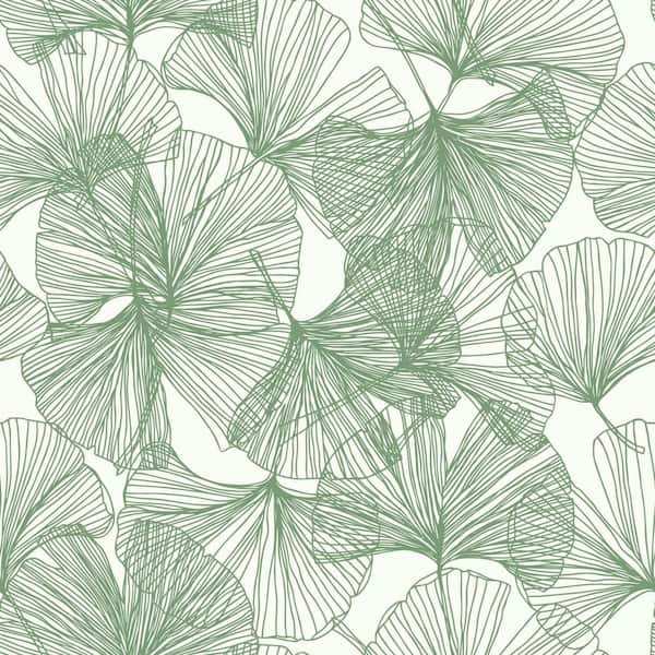 RoomMates Gingko Leaves Peel and Stick Wallpaper (Covers 28.18 sq. ft.)
