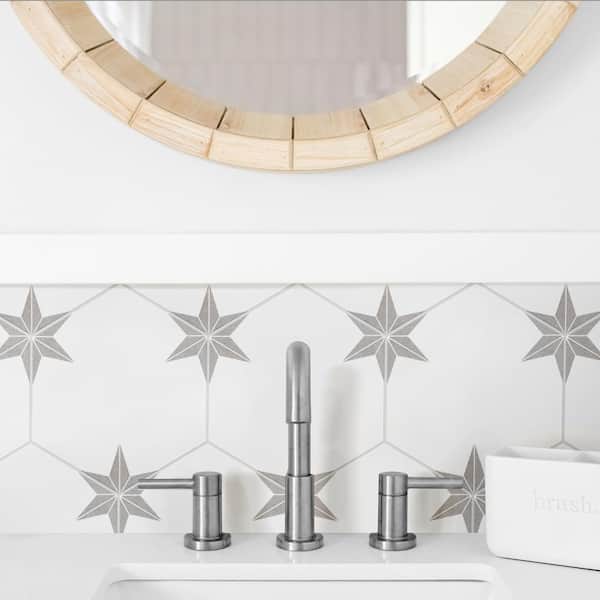 Stella miila♡　0107 ♡ white-mixed-finish-merola-tile