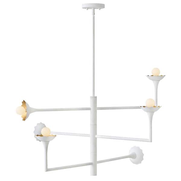 Darla 6-Light Textured Plaster Chandelier