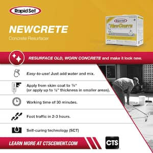 25 lbs. NewCrete Concrete Resurfacer