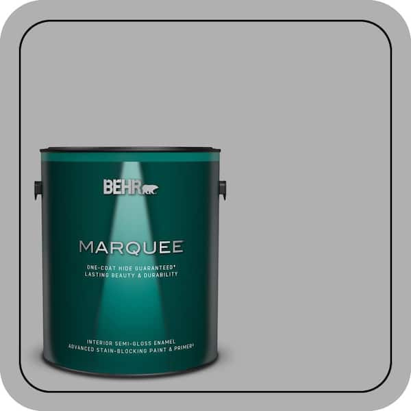 BEHR MARQUEE 1 gal. #780F-4 Sparrow One-Coat Hide Semi-Gloss Enamel Interior Paint & Primer