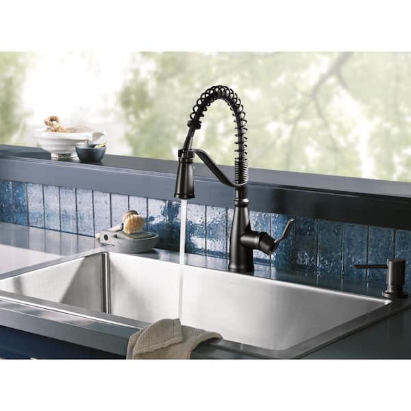 Ciencia Stainless Steel Black DoubIe Undermount Kitchen Sink Set With Pull  out faucet Not sticky oil For Kitchen