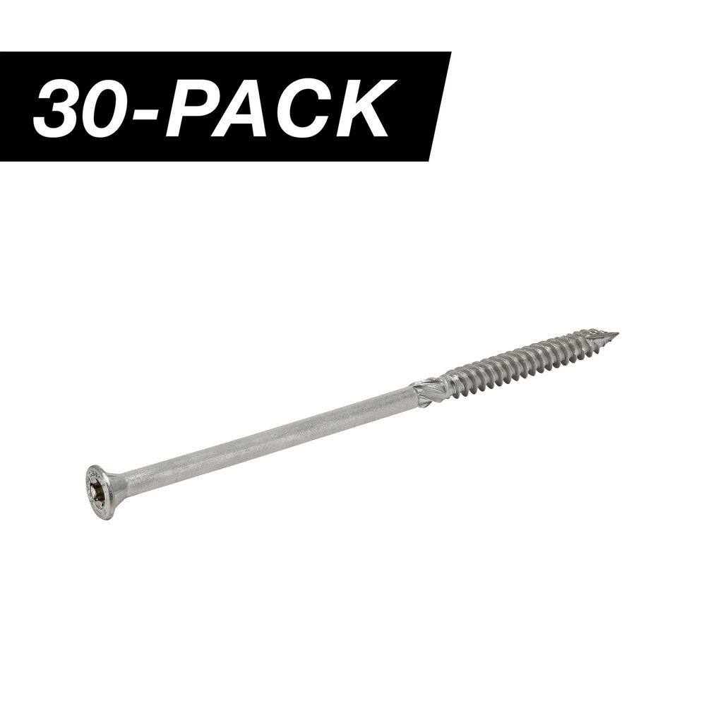 3/8 in. x 8 in. Star Drive Wafer Head Structural 316 Stainless Steel Screw (30-Piece) price history on PriceWatchPro