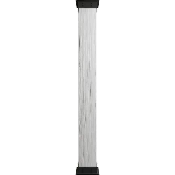 Pole-Wrap 12-in L x 8-ft H Unfinished Red Oak Veneer Fluted Column Wrap in  the Column Wraps department at