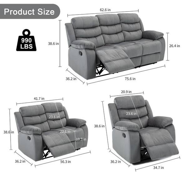 6 seater recliner lounge