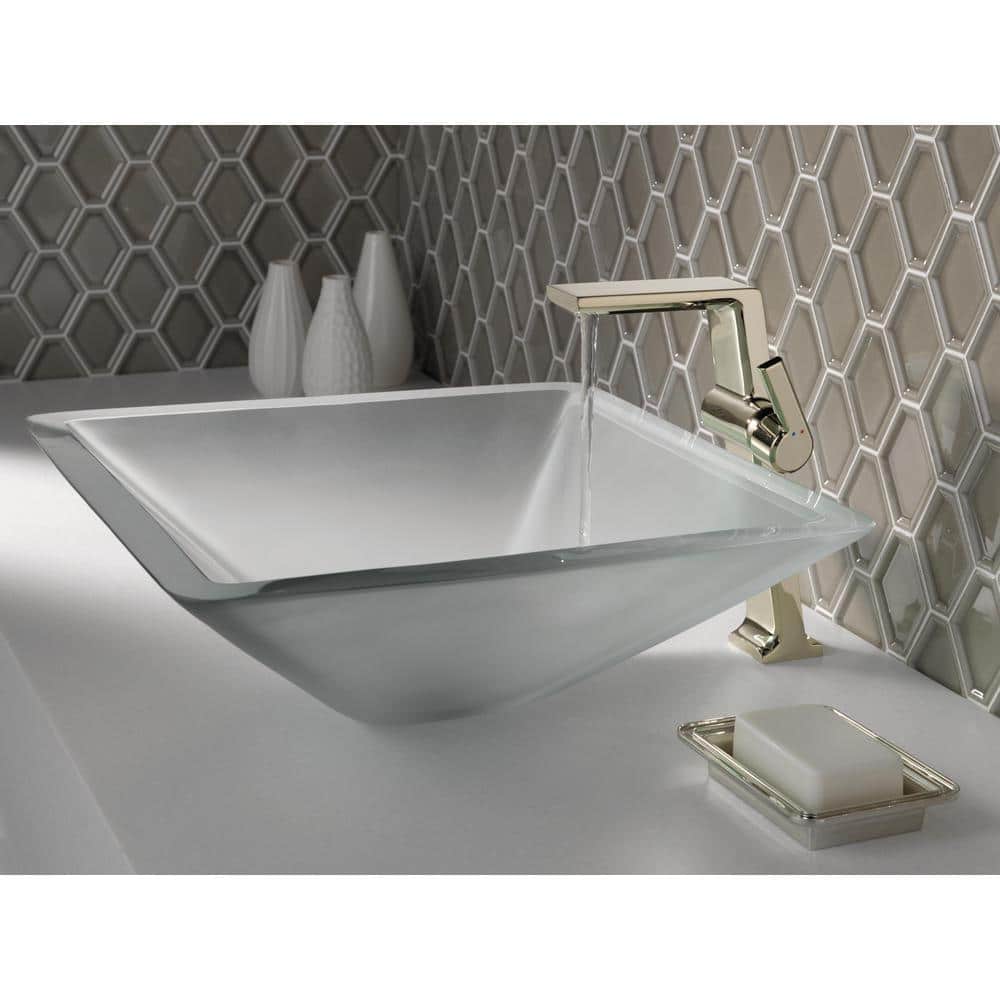 Modern European Polished Nickel Single Hole Vessel Faucet