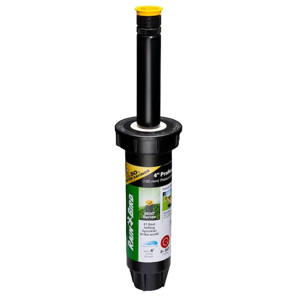 Rain Bird 1800 Series 4 in. Pop-Up Professional PRS Sprinkler, 0-360 Degree Pattern, Adjustable up to 4 ft.