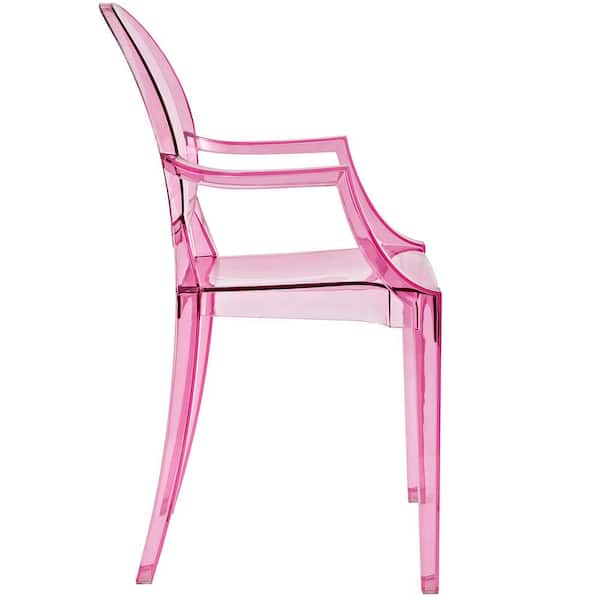 pink ghost chair