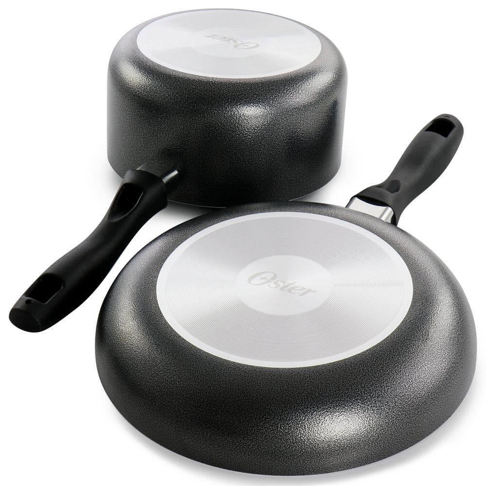 Oster Granite Grey 7-Piece Non-Stick Aluminum Cookware Set