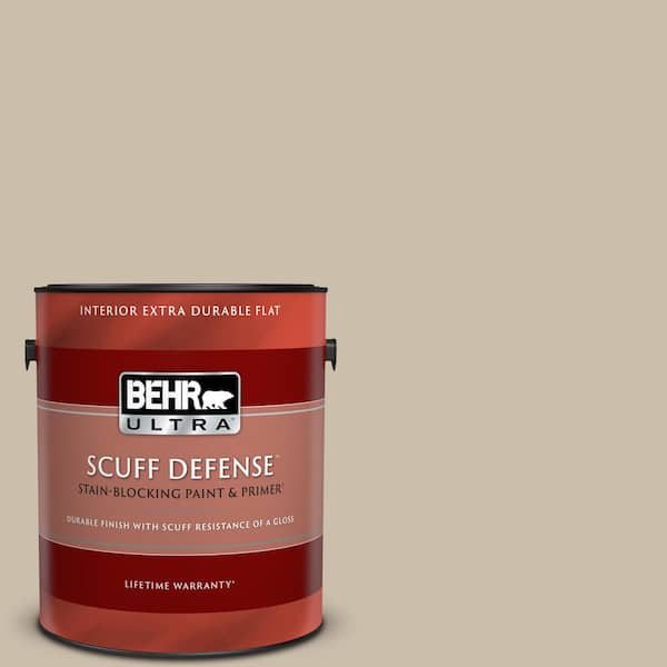 BEHR ULTRA 1 gal. Home Decorators Collection #HDC-AC-10 Bungalow Beige Extra Durable Flat Interior Paint & Primer