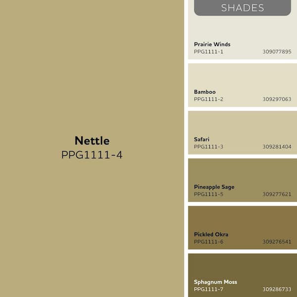 Glidden Essentials 5 gal. Nettle PPG1111-4 Semi-Gloss Exterior